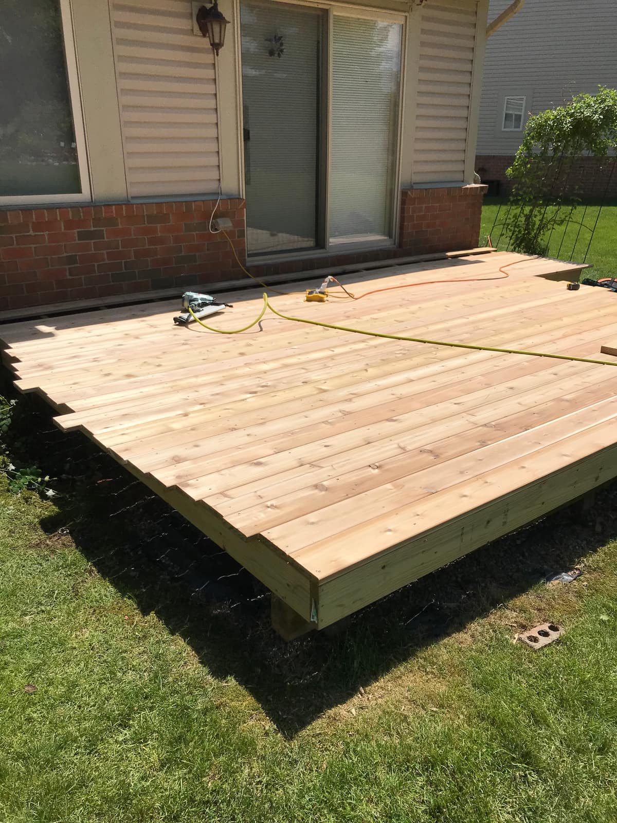 Cedar Deck Repair — During