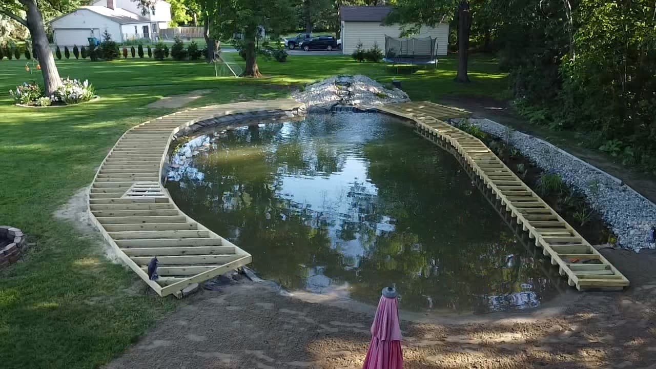 Commerce Pond Deck — During