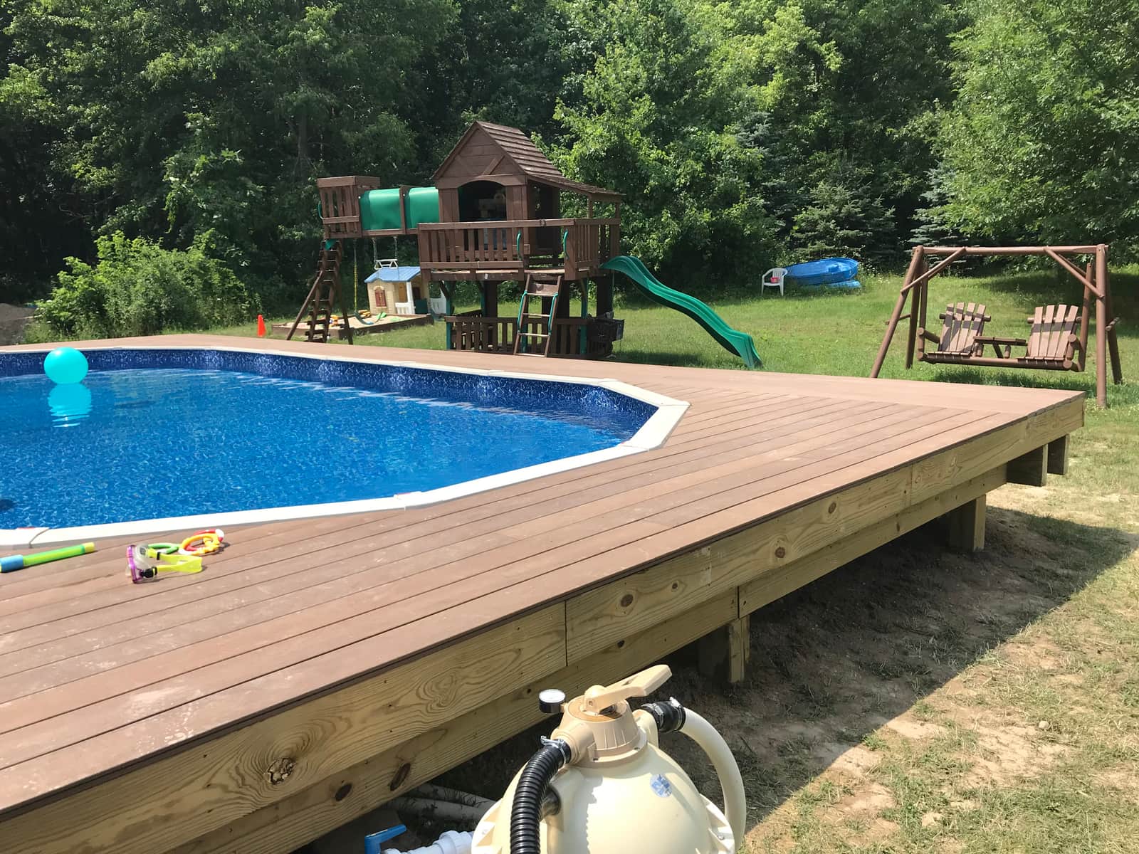 Davisburg Pool Deck — After