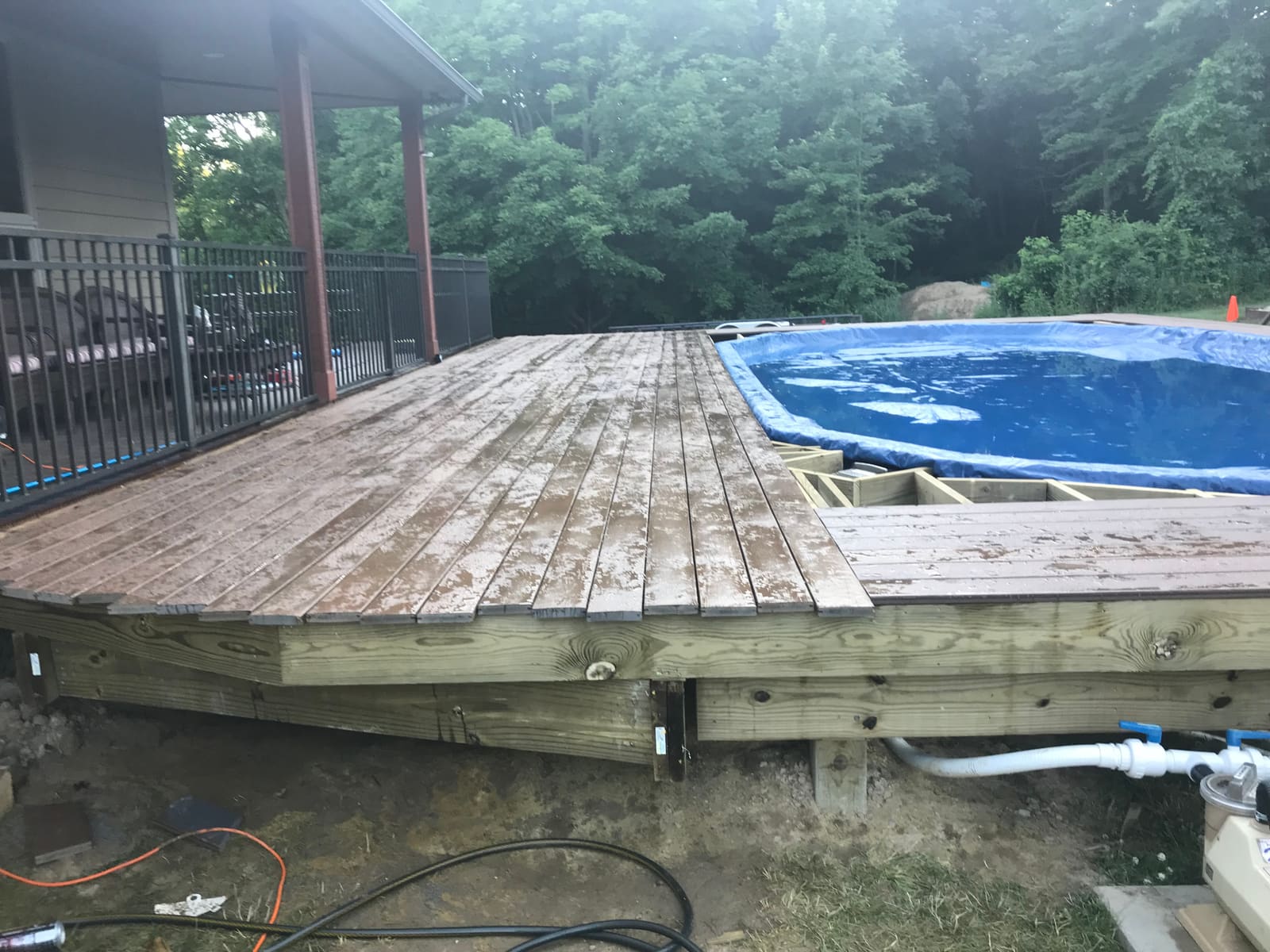 Davisburg Pool Deck — After