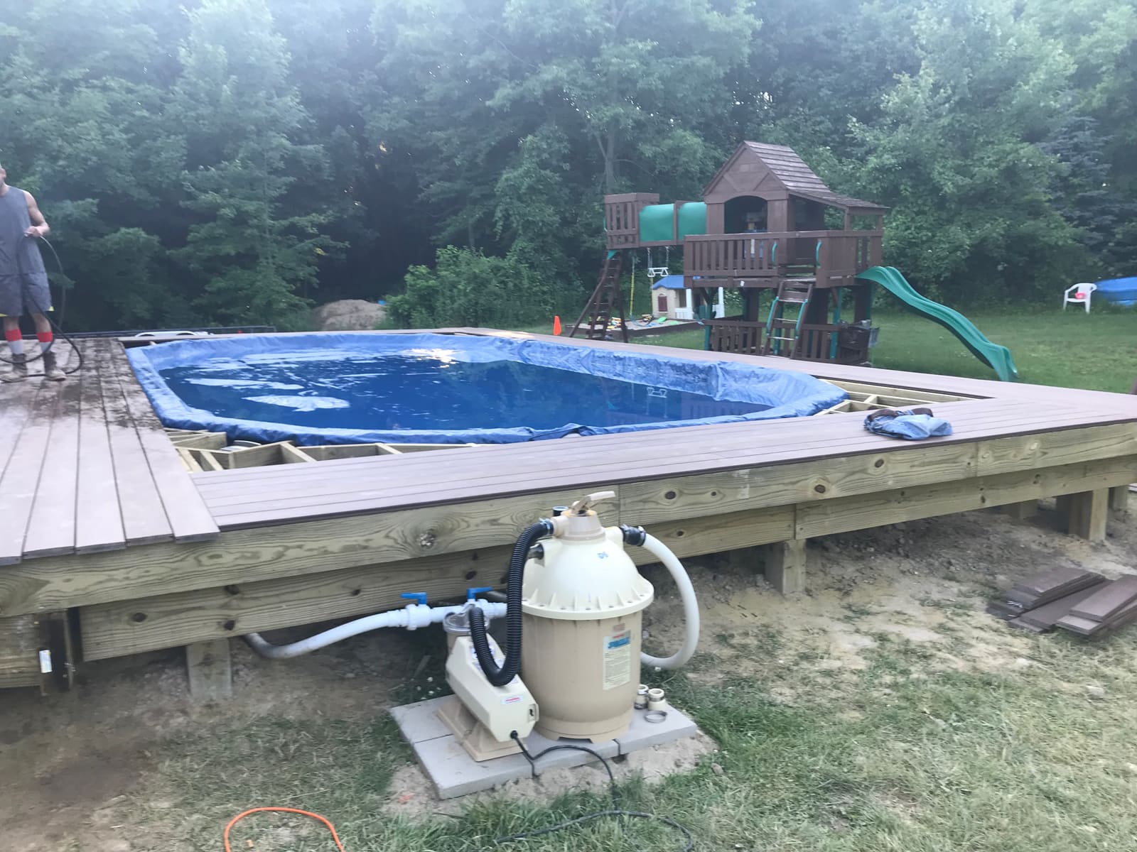 Davisburg Pool Deck — After