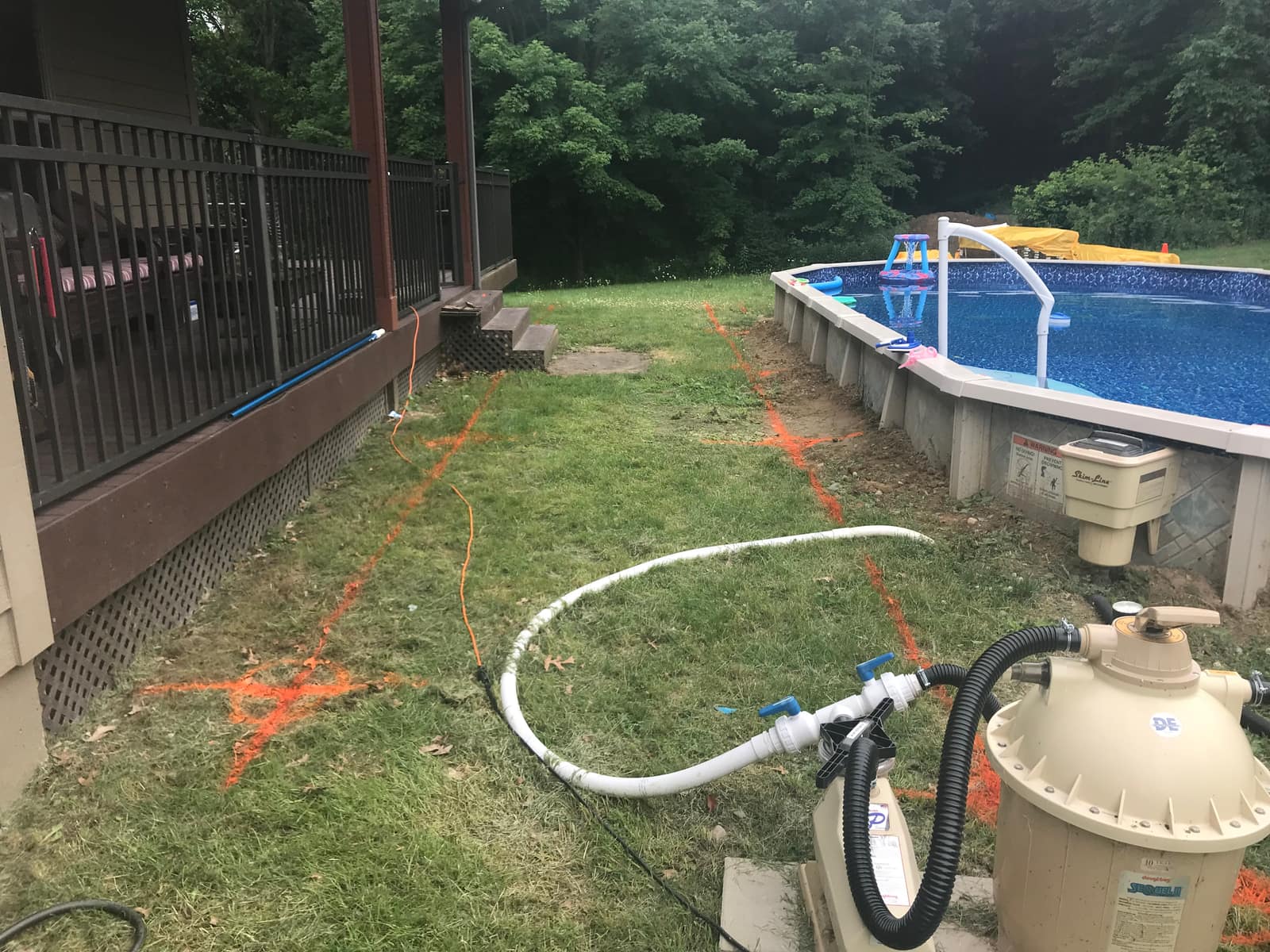 Davisburg Pool Deck — Before