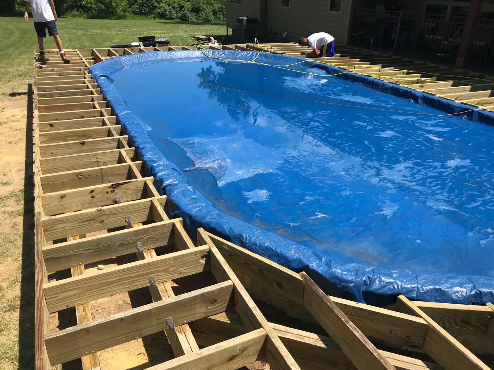 Davisburg Pool Deck — During