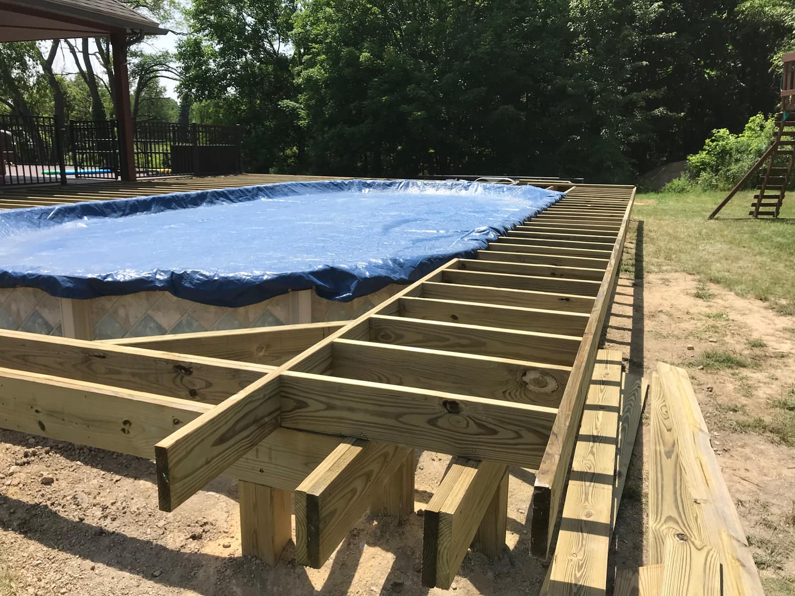Davisburg Pool Deck — During